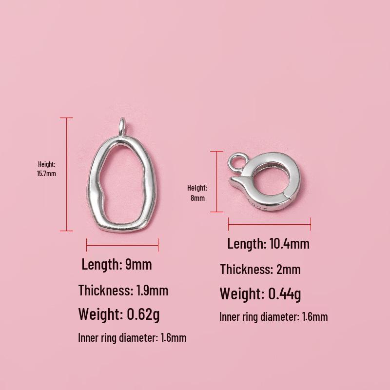 

Соединитель-пряжка квадратной формы из стерлингового серебра 925 пробы для браслета/ожерелья DIY с изысканной жемчужной застежкой и пуговицами для цепочки-свитера