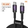 100W Type C to Type C Fast Charging Cable Universal Compatibility High Speed Data Transfer Cord for Phones Laptops Tablets