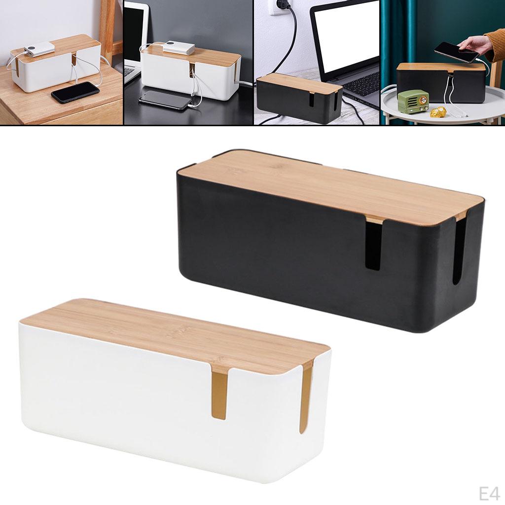Hider Cable Management Box Cord Organizer Hide Loose Wires for Desk USB Hub