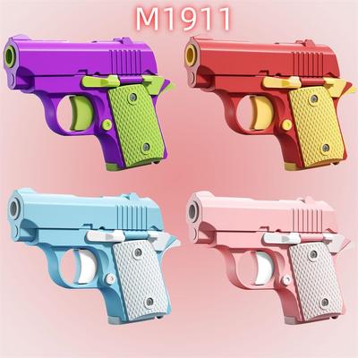 1911 3D tištěné malé pistole hračky Mini pistole na odbourání stresu Fidget pistole pro děti a dospělé Vhodné pro zmírnění ADHD, úzkosti Dárek