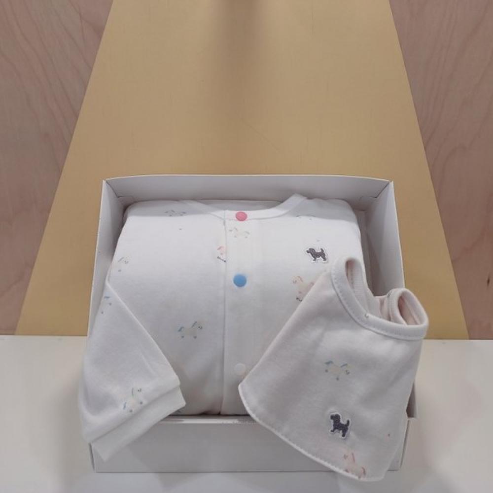 

Bluedog Baby Magic Pony Romper Bib Gift Set 45a70 041 01+45a70 004 01 white/6 months (75)
