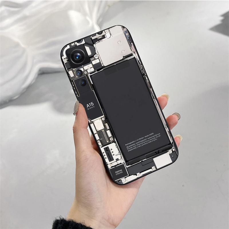 Phone Case for Xiaomi Mi 11T 11 12T Pro 10T 10 10Pro 12 11 Lite 5G NE 10pro Poco X3 Pro Poco F3 M3 Battery Circuit Board Case