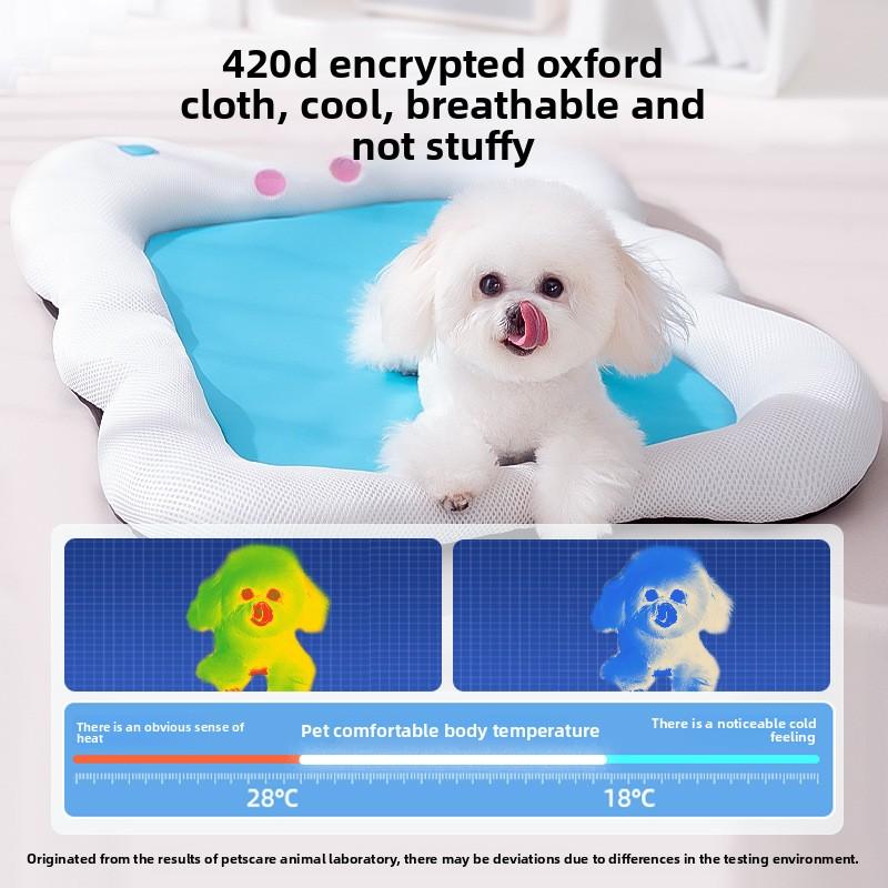 Spring Summer Dog Enclosure Kennel Small and Medium Dogs Teddy Summer Cat Cooling Dog Mat Pet Cat Nest