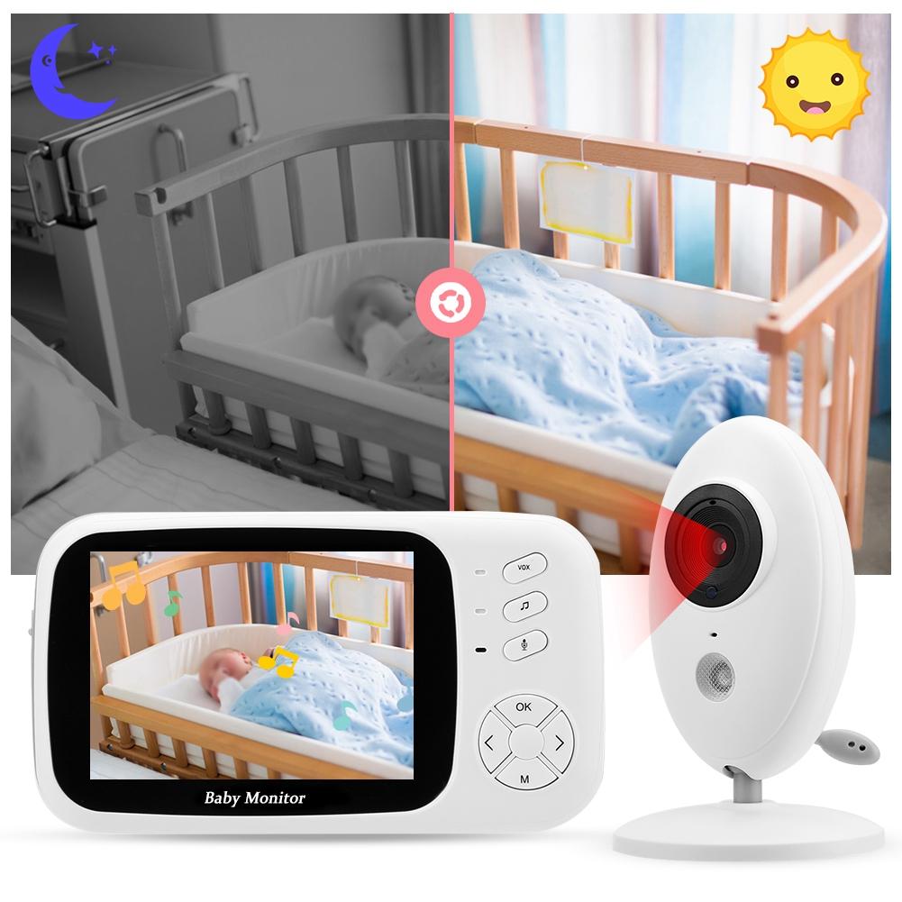 XF808 3.5inch Wireless Baby Monitor IR Camera Baby Sleep Security Video LCD