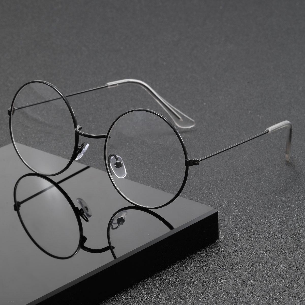 Винтажные ультралегкие круглые солнцезащитные очки-зеркала - Унисекс, Светоотражающие плоские линзы