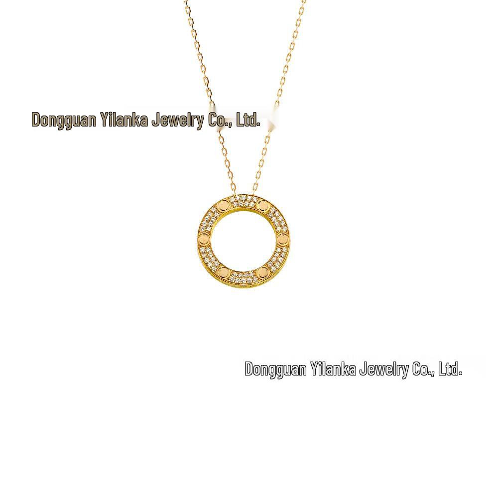 Ka's Classic Love Star Pendant Necklace - Light Luxury Titanium Steel