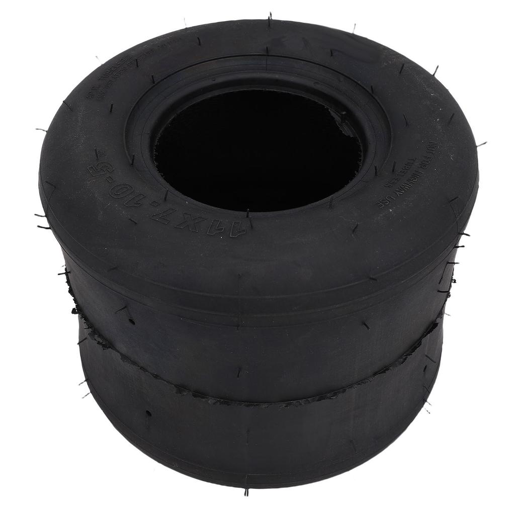 Go Kart Tire 11x7.10 5 4 Layers Non Slip Inflatable Tubeless Racing Slick Tire for Drift Trike Go Kart ATV UTV Golf