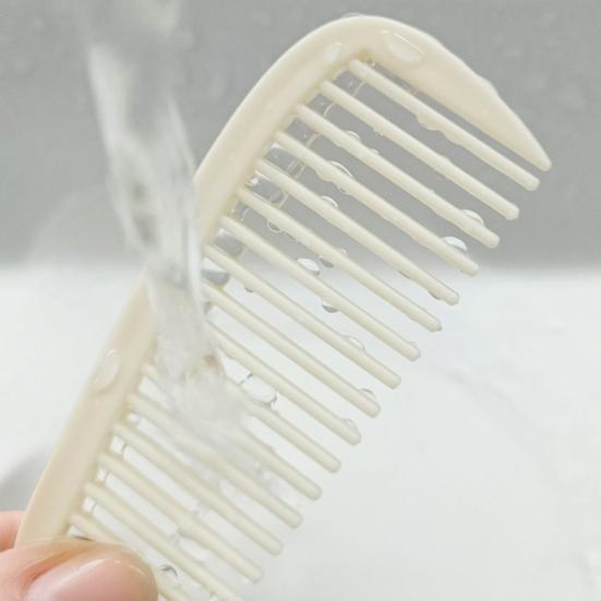 Samostojící hřeben na vlasy Hřeben se zuby ve tvaru U s váženou základnou Muži Ženy Husté Kudrnaté Mokré Vlasy Styling Rozčesávací hřeben