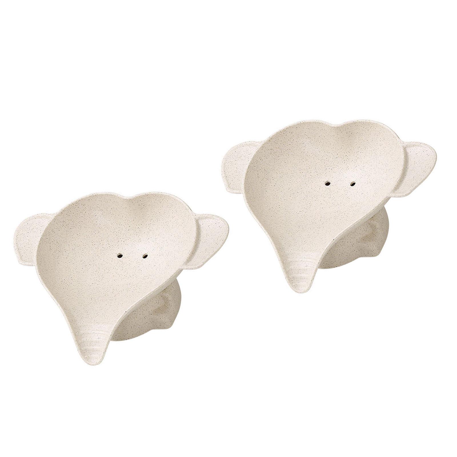 

Мыльница Игривый слон Подставка для мыла Идеальный контейнер Самодренажирующаяся для сохранения мыла сухим в ванных комнатах и кухнях бежевый