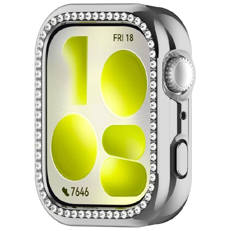 Alluring Rhinestones PC Protect Jewels Pattern Hard Shell Compatible for Watch Fit 5 Enhances Style & Safety