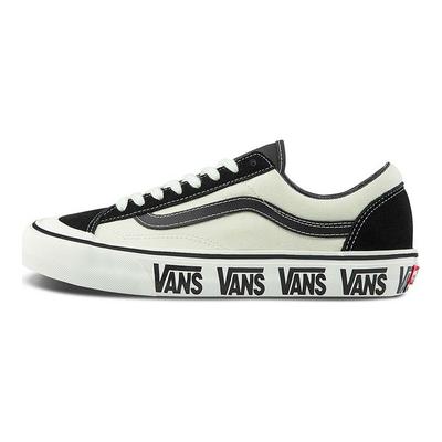 Style 36 Midsole Logo Full Print Retro Casual Sports Canvas Low-Top Skate Shoes Unisex Sneaker Off-White Black VN0A3ZCJ9IG