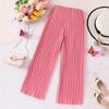 Girls Summer Trousers New Pleated High Waist Loose Wide Leg Trousers Children's Trousers 8-12Y