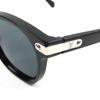 Great LOUIS VUITTON sunglasses LV Signature Square Round Black Silver Z1963U Used