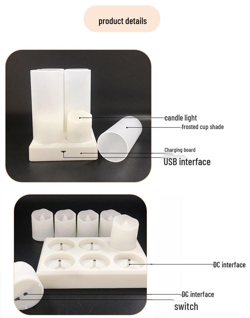 Remote-Control USB Candle Lamp with Timer – Ideal for Birthdays, Weddings, and Festive Decor