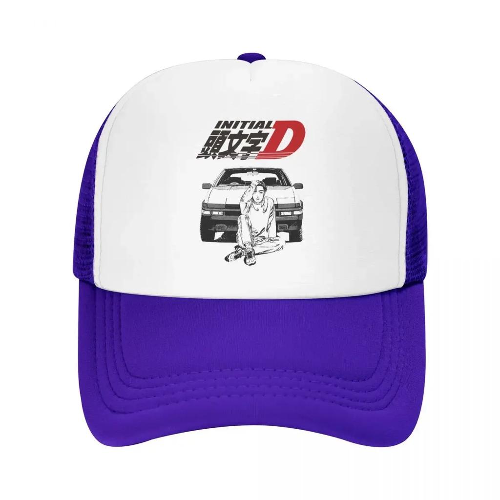 Custom Anime Initial D Trucker Hat Women Unisex Adjustable Unisex Baseball Cap Hip Hop Dad Hat