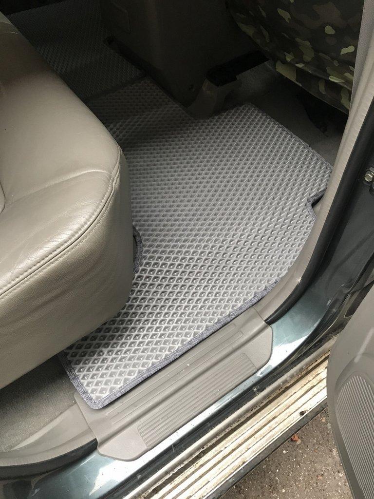 Коврики EVA (серые) Короткий, 4 штуки (передние и задние) для Nissan Patrol Y61 1997-2011 гг