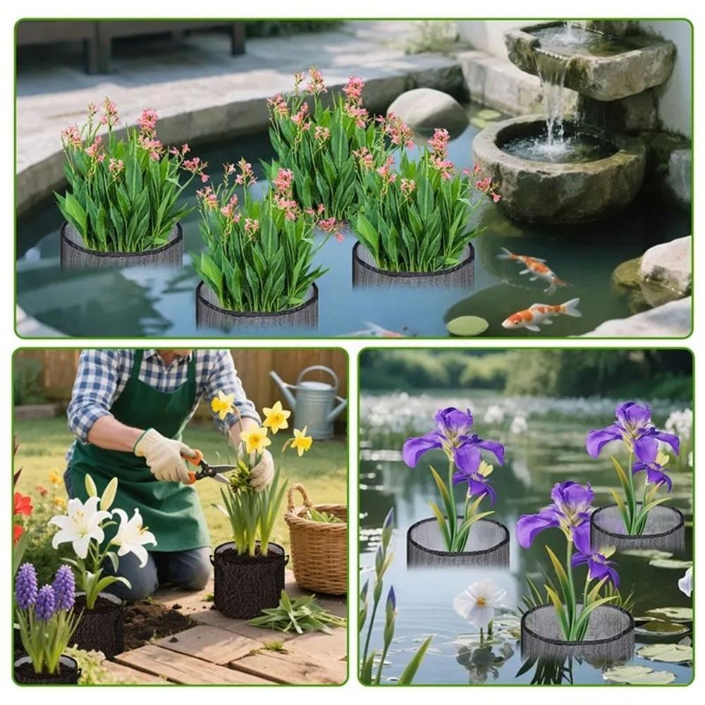 Breathable Aquatic Plant Baskets PVC Mesh Lotus Planter Pond Planting Bags  Garden Planting