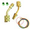 Adapter für Mini-Split-Klimaanlage 5/16" Innengewinde Schnellkupplungen 1/4" Außengewinde Kanallose Mini-Split-Systeme Voll drehbarer Kopf