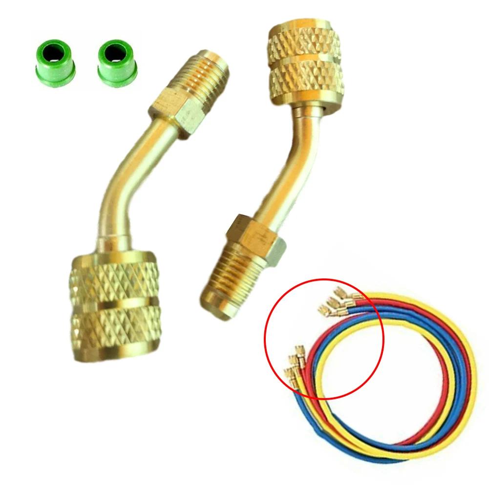 Adapter für Mini-Split-Klimaanlage 5/16" Innengewinde Schnellkupplungen 1/4" Außengewinde Kanallose Mini-Split-Systeme Voll drehbarer Kopf