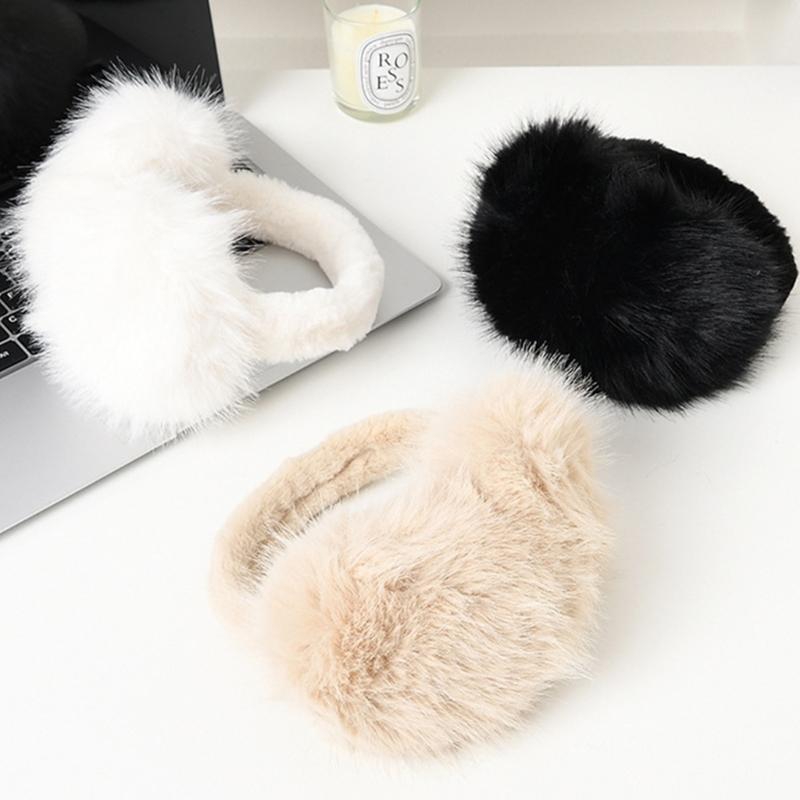 Flauschige und warme zusammenklappbare Plüsch-Ohrenwärmer für Winter-Outdoor-Aktivitäten halten Sie bei kaltem Wetter beim Skifahren warm.