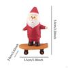 2 Pieces Mini Santa Claus Statues Christmas Figurines Lovely Xmas Decor Decorations for