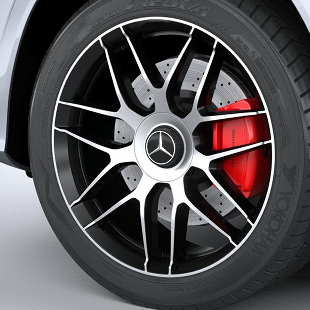 75mm Car Wheel Center Cap Hub Covers Badge Decor Accessories For Mercedes Benz W204 W124 W201 W202 W212 W220 W205 GLA CLA AMG
