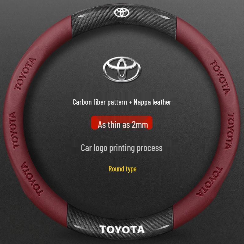 Potah volantu ze semiše a kůže pro Toyota Camry, Highlander, Corolla, RAV4, Avalon a Levin