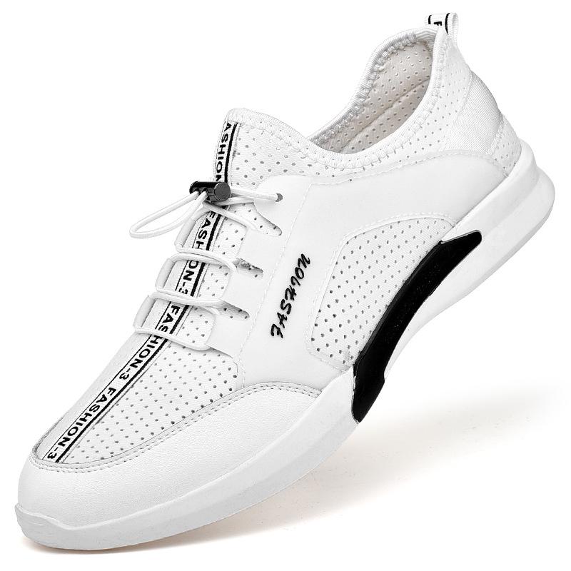 

Летние дышащие полые сандалии мужские туфли с одной педалью ленивые повседневные туфли сетчатые спортивные повседневные белые туфли 38 белый