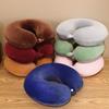 U-Shaped Memory Foam Neck Support Pillow for Travel and Office
