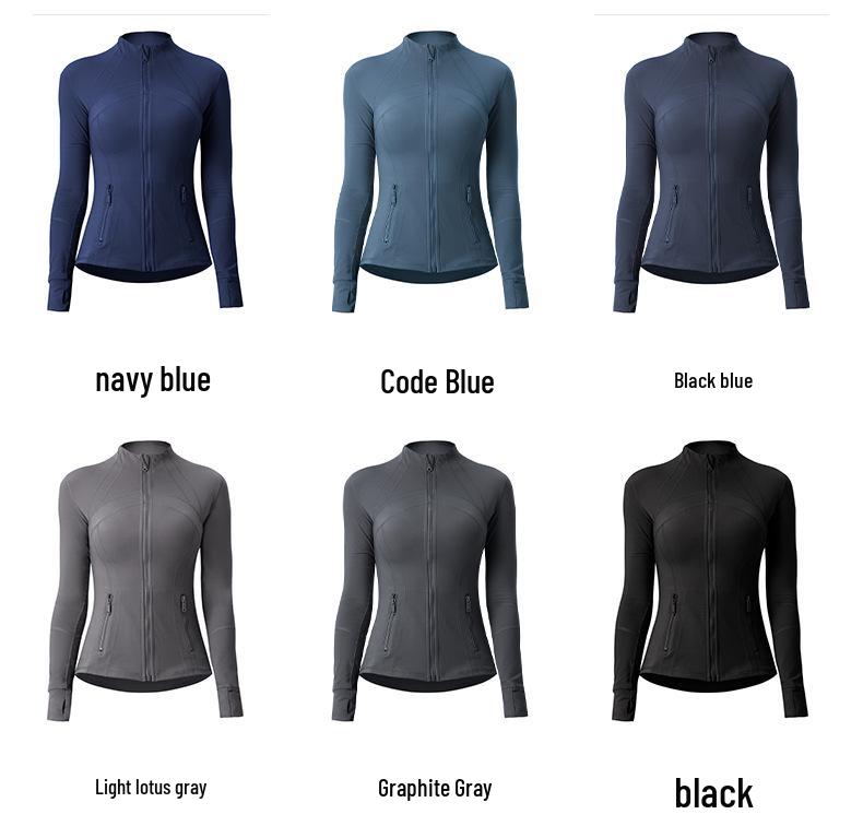 Women's Slim-Fit Double-Sided Brushed Yoga Jacket