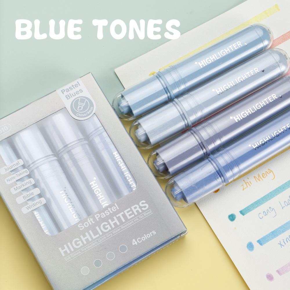 High-Value Quick-Dry Fluorescent Pen - Non-Bleeding Planner & Notes Marker for Students & Drawing