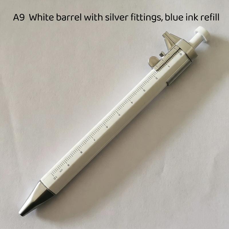 1Pcs Gel Ink Pen Multifunction Caliper Pen Ball‑Point 1.0Mm Ballpoint Pen Vernier Caliper Roller Ball Pen Creativity Stationery