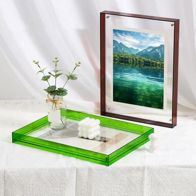 Photo Frame Vibrant Floating Acrylic Picture Frame Desk Wall Art Frame for Gallery Home Office Decoration