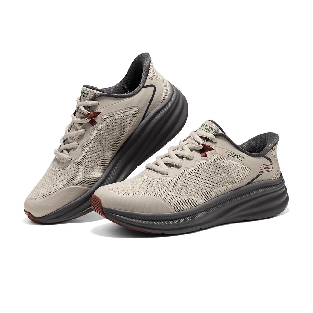 Skechers Bobs Skills Comode Versatili Antiscivolo Resistenti Supporto Reattività Ammortizzanti Scarpe da Corsa Casual Sneaker Uomo 118431-NTGY