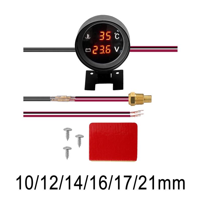Car Water Temp Gauge Voltmeter Replacement Car Accessories Vehicle Meter