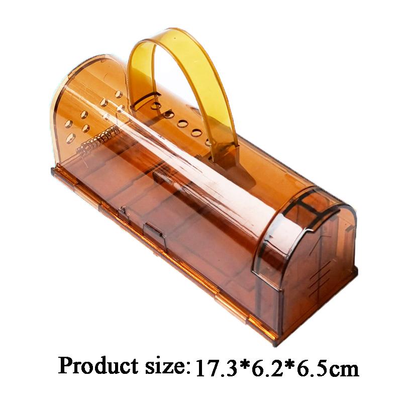 1pcs Human Mouse Traps Reusable Indoor Outdoor Mouse Trap with Cage Brush Rodent Trap High Sensitive Death for Indoor/Outdoor