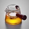 Side Handle Teapot Glass Single Pot Heat-Resistant Wood Handle Filter Household Electric Ceramic Stove Tea Pot Kung Fu Tea Set