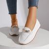 New Large-sized Women's Shoes with A Round Toe, Shallow Opening, Low Heel and Flat Bottom for Comfortable and Casual Wear