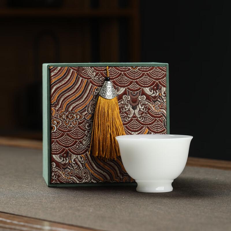 Multiponent White Porcelain Gongfu Tea Cup Gift Set