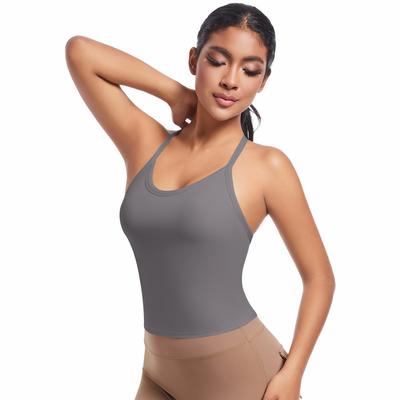 New Cross Strap Back Sports Underwear Yoga Body Shaping Top Running Fitness Yoga Vest For Women