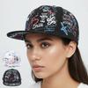 Adjustable Graffiti Baseball Cap All-Over Letter Print Snapback Cap  For Man Women Unisex