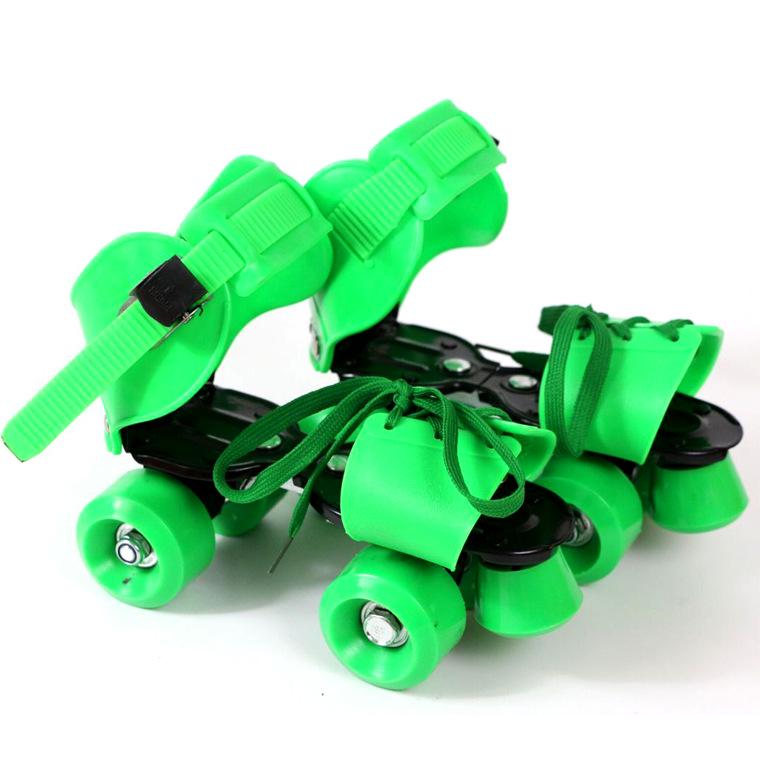 Children's Double Row Four-Wheel Roller and Ice Skates with Iron Blades – Hot Selling Cross-Border Gift