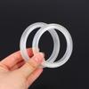 Sophisticated Imitation Jade Glass Bangle with Clear Quartz Crystal for Classy Events