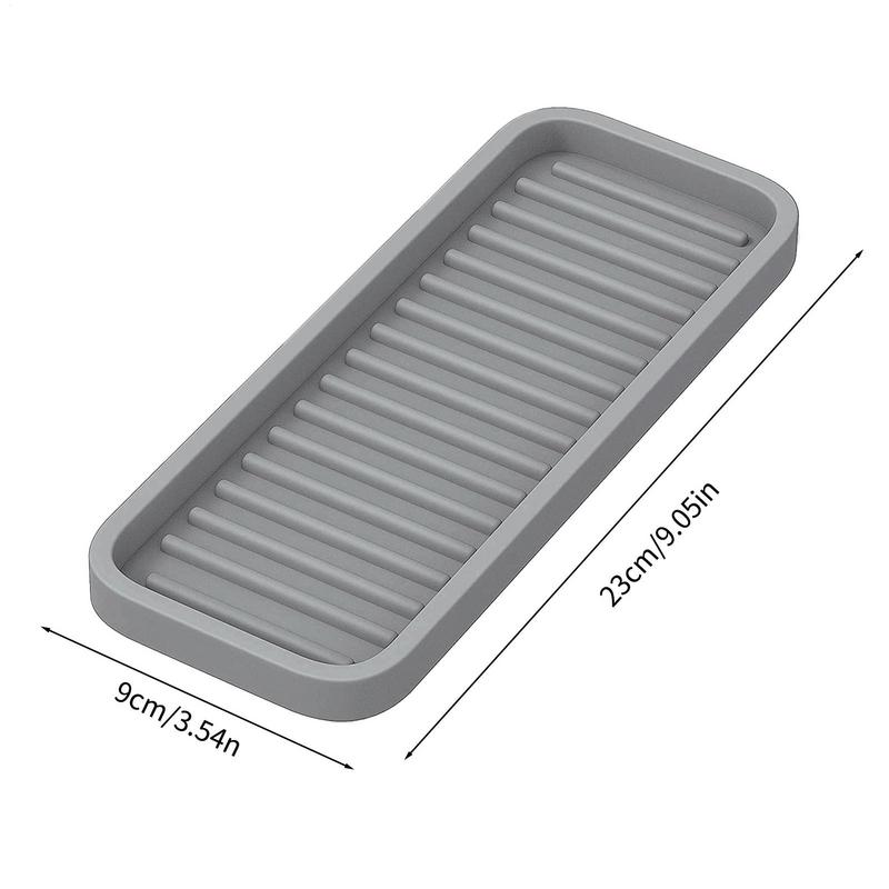 Kitchen Sink Splash Guard Reusable Quick Drying Silicone Kitchen Sink Tray Bathroom Supplies Dish Drying Pad For Chinese New