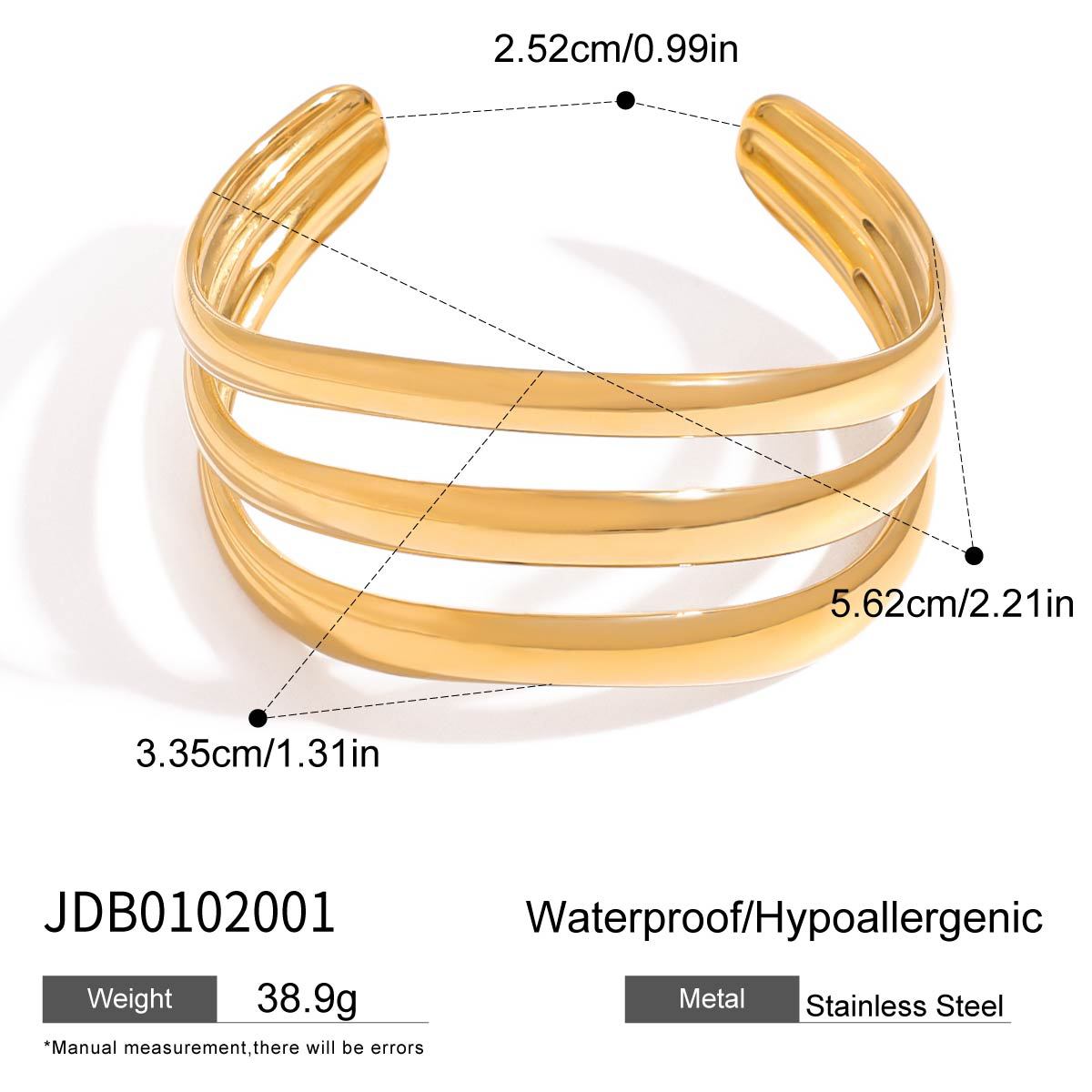 JYL TS Bracelet Bangle Hollow Multi-layer Open Style Noble Aura Invites Prosperity & Joy JDB0102001 фанданго розовый