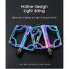 WEST BIKING Bicycle Pedals 3 Bearings CNC Ultralight MTB Road Bike Part Colorful Anti-slip Flat BMX Pedals Cycling Accessories
