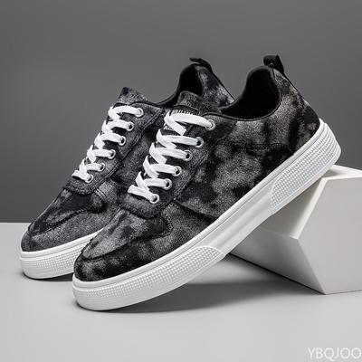 Modische vielseitige Frühling neue lässige Board-Schuhe mit dicker Sohle einfache bequeme Herrenschuhe Leichte atmungsaktive Sneaker