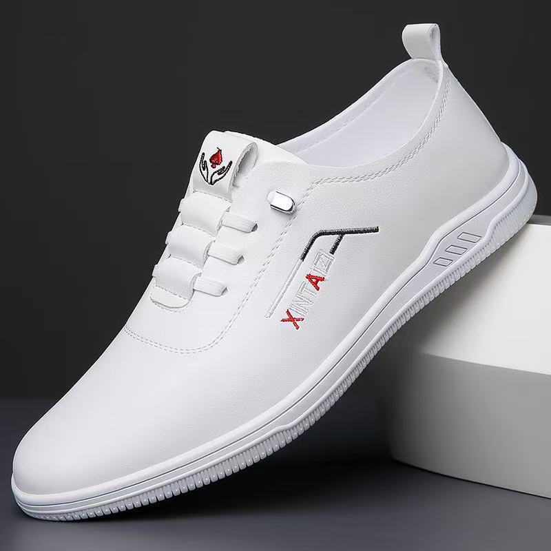Men's Leather Shoes 2025 Spring Men's Shoes British Style Versatile Casual Shoes Breathable One Pedal Soft Sole Soft Surface Driving Shoes