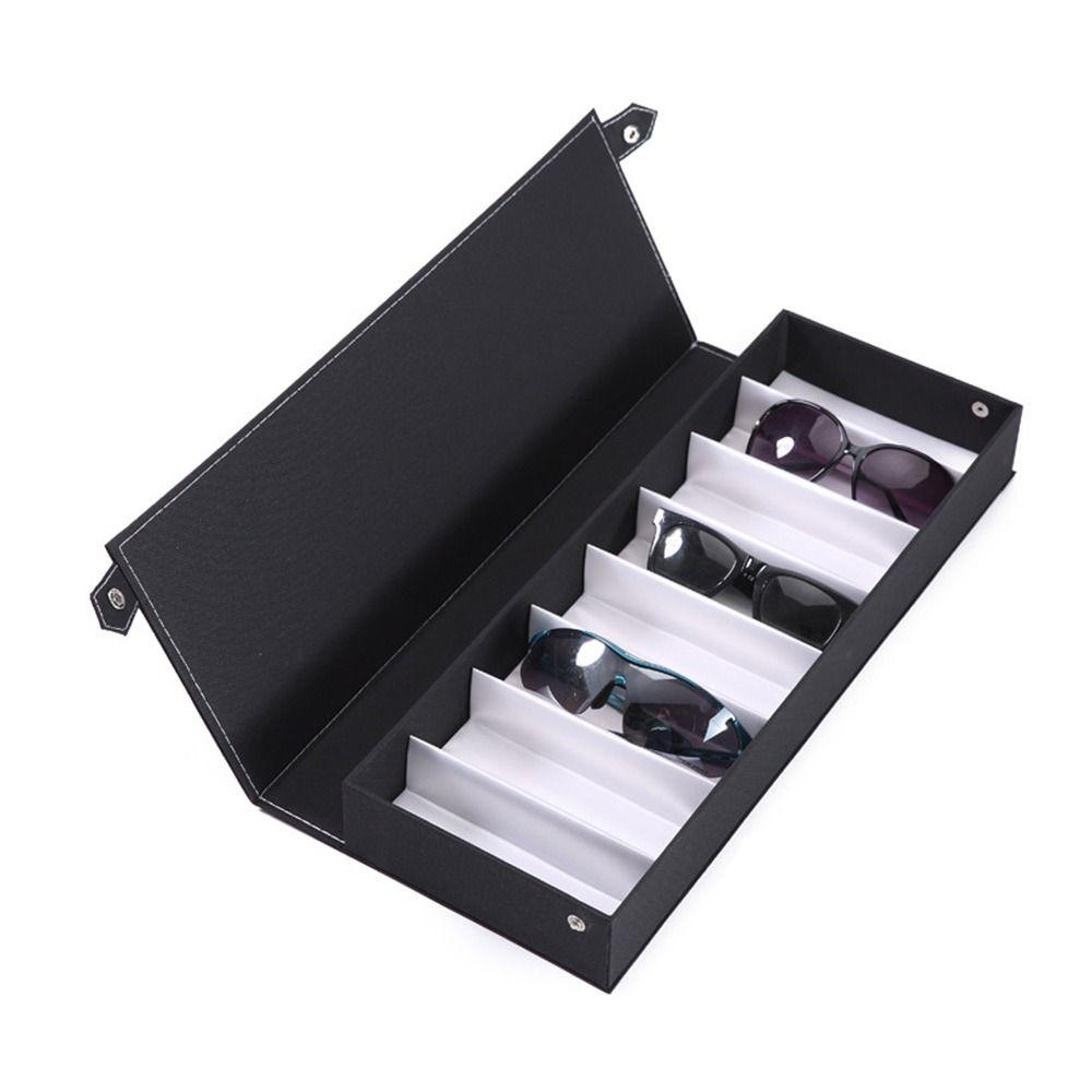 Portable Multi-slot Eyeglasses Holder Sunglasses Storage Box Glasses Case Glasses Organizer Sunglasses Display Rack