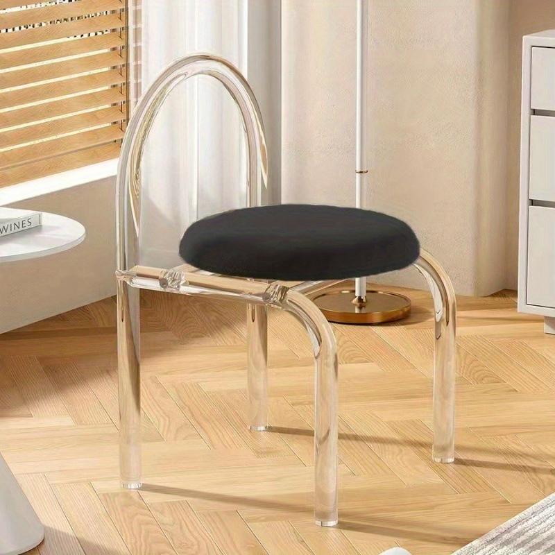 Moderner Klarer Acrylstuhl - 1 Stück Transparenter Vielseitiger Sitz für Schlafzimmer, Schminktisch & Esszimmer, Minimalistisches Langlebiges Design